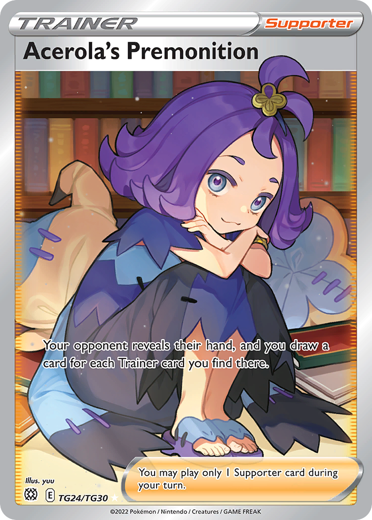 Acerola's Premonition TG24/TG30 — English Pokémon Brilliant Stars Trainer Gallery (2022)