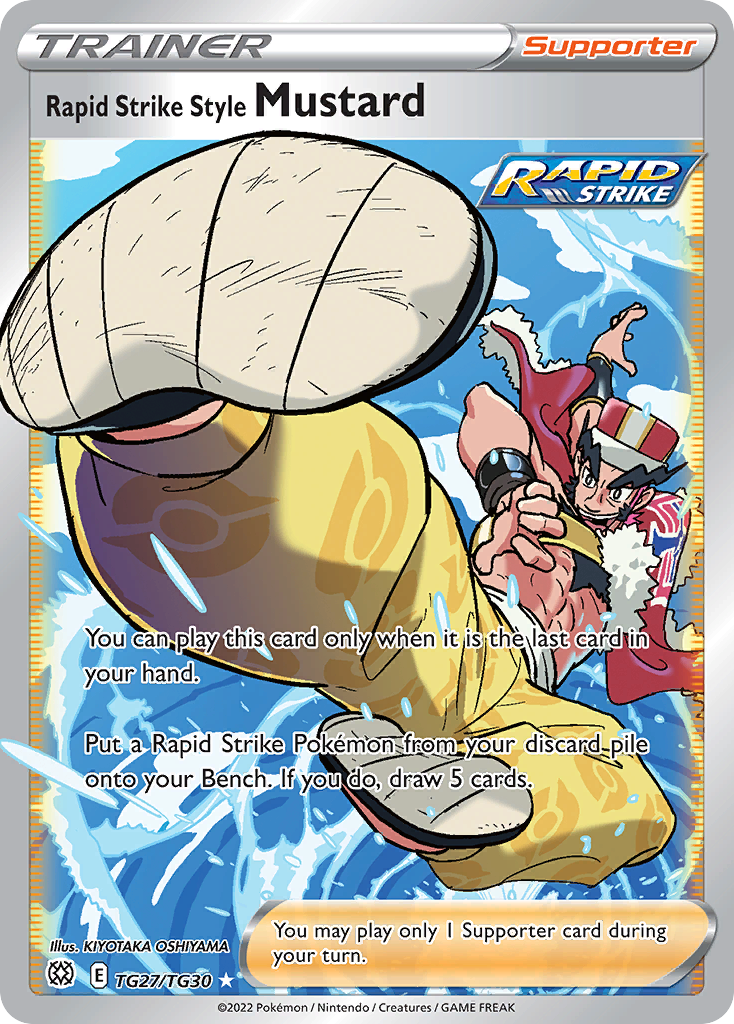 Rapid Strike Style Mustard TG27/TG30 — English Pokémon Brilliant Stars Trainer Gallery (2022)
