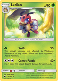 Ledian 10/147 English Pokémon card from Burning Shadows (2017)