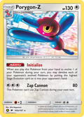 Porygon-Z 105a/147 English Pokémon card from Burning Shadows (2017) — alternate artwork