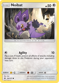 Noibat 109/147 English Pokémon card from Burning Shadows (2017)