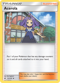 Acerola 112/147 English Pokémon card from Burning Shadows (2017)