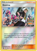Guzma 115a/147 English Pokémon card from Burning Shadows (2017) — alternate artwork