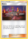 Kiawe 116/147 English Pokémon card from Burning Shadows (2017)