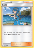 Lana 117/147 English Pokémon card from Burning Shadows (2017)