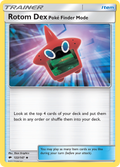 Rotom Dex Poké Finder Mode 122/147 English Pokémon card from Burning Shadows (2017)