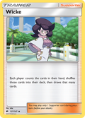 Wicke 127/147 English Pokémon card from Burning Shadows (2017)
