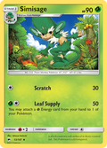 Simisage 13/147 English Pokémon card from Burning Shadows (2017)