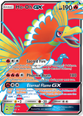 Ho-Oh-GX 131/147 English Pokémon card from Burning Shadows (2017)