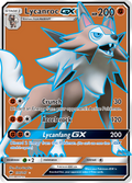 Lycanroc-GX 136/147 English Pokémon card from Burning Shadows (2017)