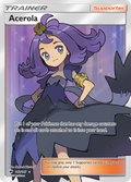 Acerola 142/147 English Pokémon card from Burning Shadows (2017)