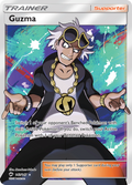Guzma 143/147 English Pokémon card from Burning Shadows (2017)