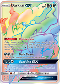 Darkrai-GX 158/147 English Pokémon card from Burning Shadows (2017)