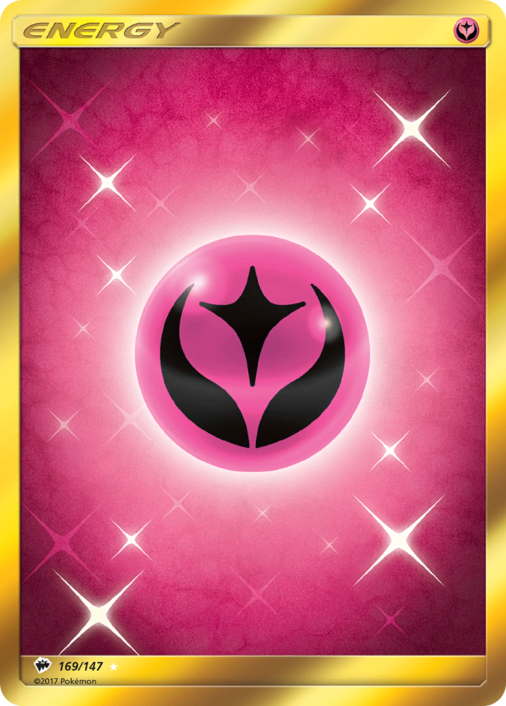 Fairy Energy 169/147 English Pokémon card from Burning Shadows (2017)