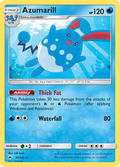 Azumarill 35/147 English Pokémon card from Burning Shadows (2017)