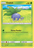 Oddish 4/147 English Pokémon card from Burning Shadows (2017)