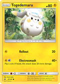 Togedemaru 47/147 English Pokémon card from Burning Shadows (2017)