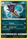 Malamar 90/147 English Pokémon card from Burning Shadows (2017)