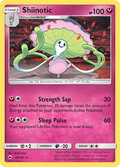 Shiinotic 98/147 English Pokémon card from Burning Shadows (2017)