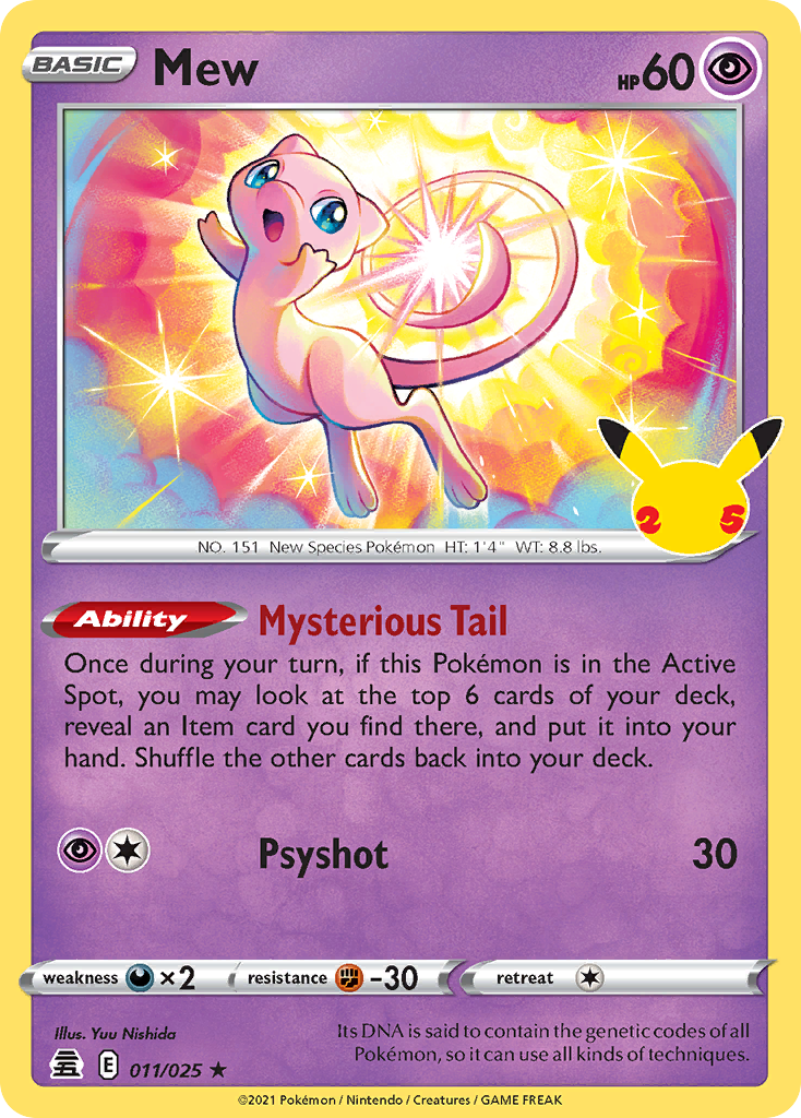 Mew 11/25 — English Pokémon Celebrations (2021)