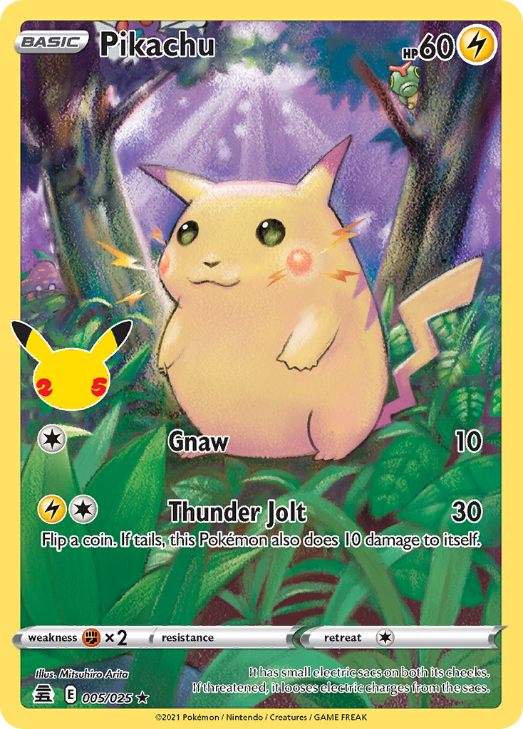 Pikachu 5/25 — English Pokémon Celebrations (2021)