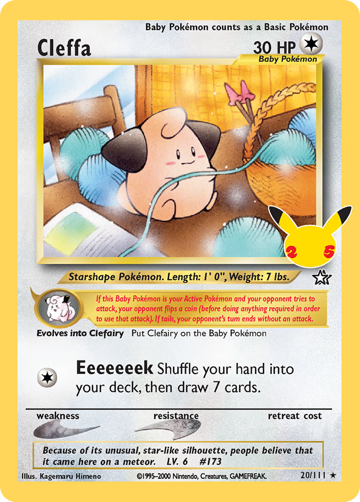 Cleffa 20/111 — English Pokémon Celebrations Classic Collection (2021)