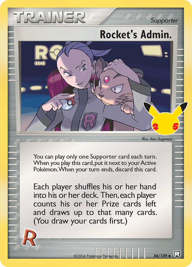 Rocket's Admin. 86/109 — English Pokémon Celebrations Classic Collection (2021)