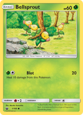 Bellsprout 1/168 English Pokémon card from Celestial Storm (2018)