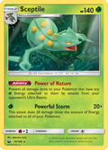 Sceptile 10/168 English Pokémon card from Celestial Storm (2018)