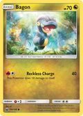 Bagon 104/168 English Pokémon card from Celestial Storm (2018)