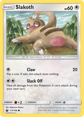 Slakoth 113/168 English Pokémon card from Celestial Storm (2018)