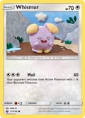 Whismur 117/168 English Pokémon card from Celestial Storm (2018)