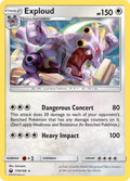 Exploud 119/168 English Pokémon card from Celestial Storm (2018)