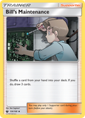 Bill's Maintenance 126/168 English Pokémon card from Celestial Storm (2018)
