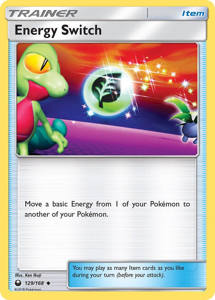 Energy Switch 129/168 English Pokémon card from Celestial Storm (2018)