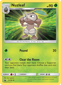 Nuzleaf 13/168 English Pokémon card from Celestial Storm (2018)