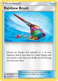 Rainbow Brush 141/168 English Pokémon card from Celestial Storm (2018)