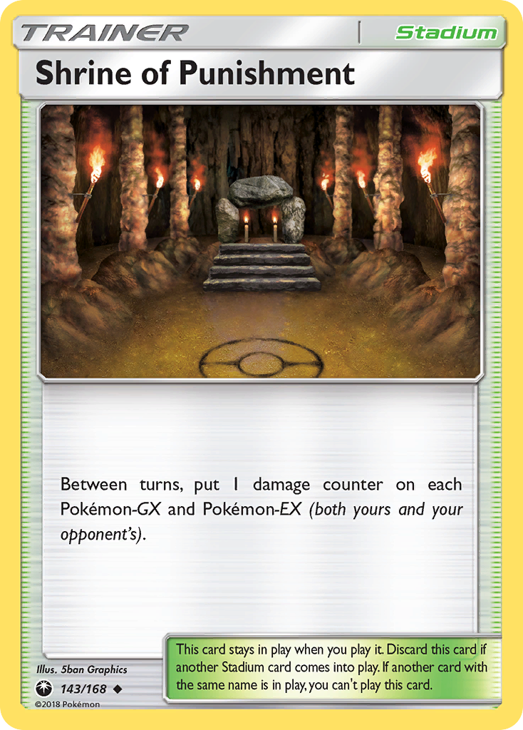 Shrine of Punishment 143/168 English Pokémon card from Celestial Storm (2018)