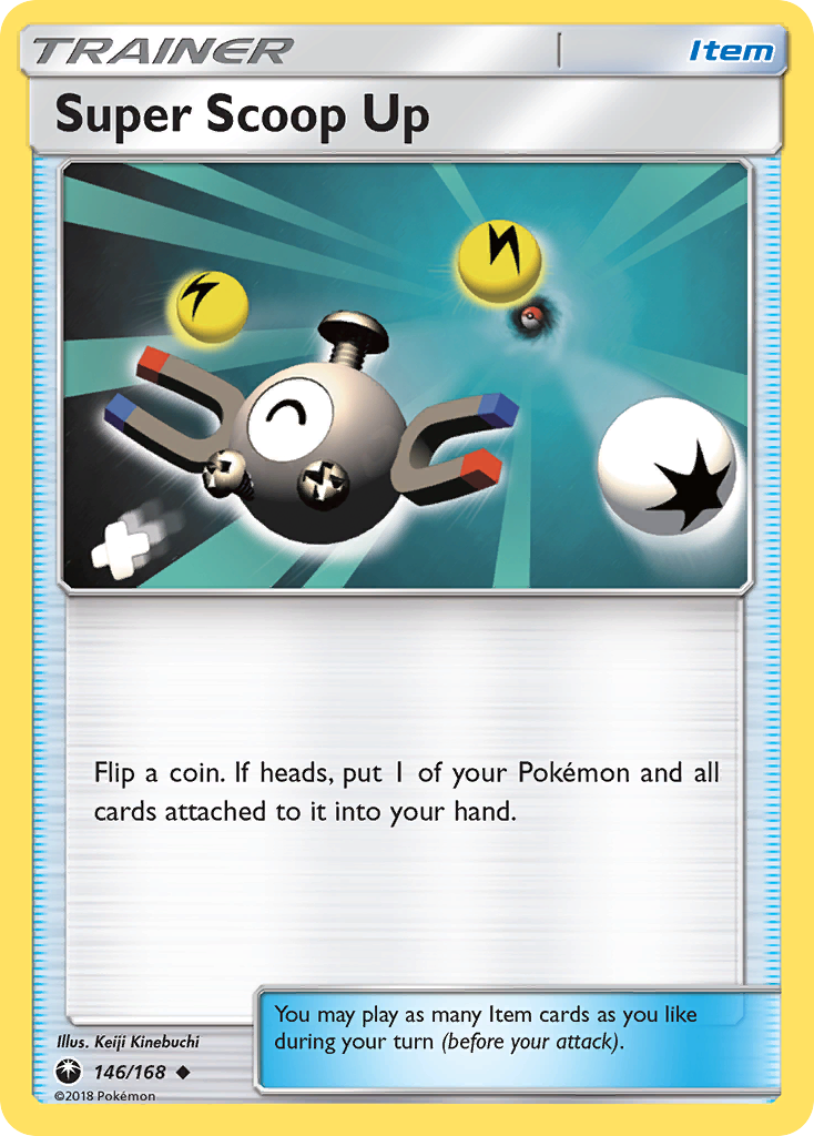Super Scoop Up 146/168 English Pokémon card from Celestial Storm (2018)