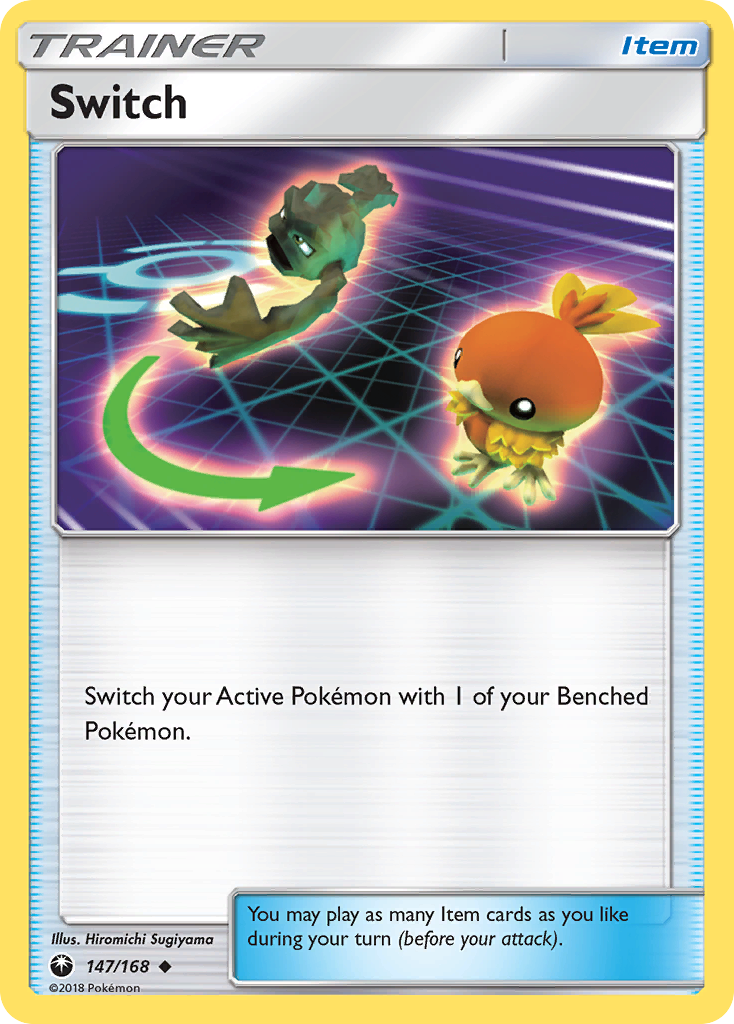Switch 147/168 English Pokémon card from Celestial Storm (2018)