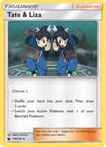 Tate & Liza 148/168 English Pokémon card from Celestial Storm (2018)
