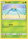 Surskit 15/168 English Pokémon card from Celestial Storm (2018)