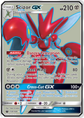 Scizor-GX 158/168 English Pokémon card from Celestial Storm (2018)