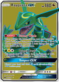 Rayquaza-GX 160/168 English Pokémon card from Celestial Storm (2018)
