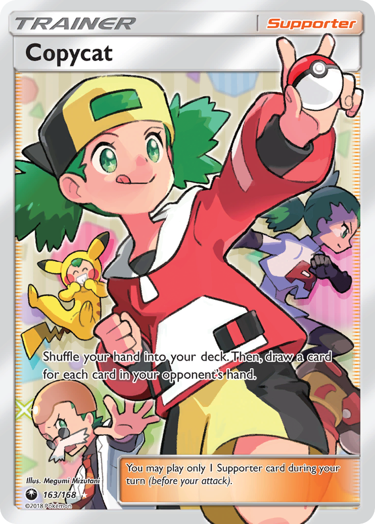 Copycat 163/168 English Pokémon card from Celestial Storm (2018)