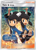 Tate & Liza 166/168 English Pokémon card from Celestial Storm (2018)