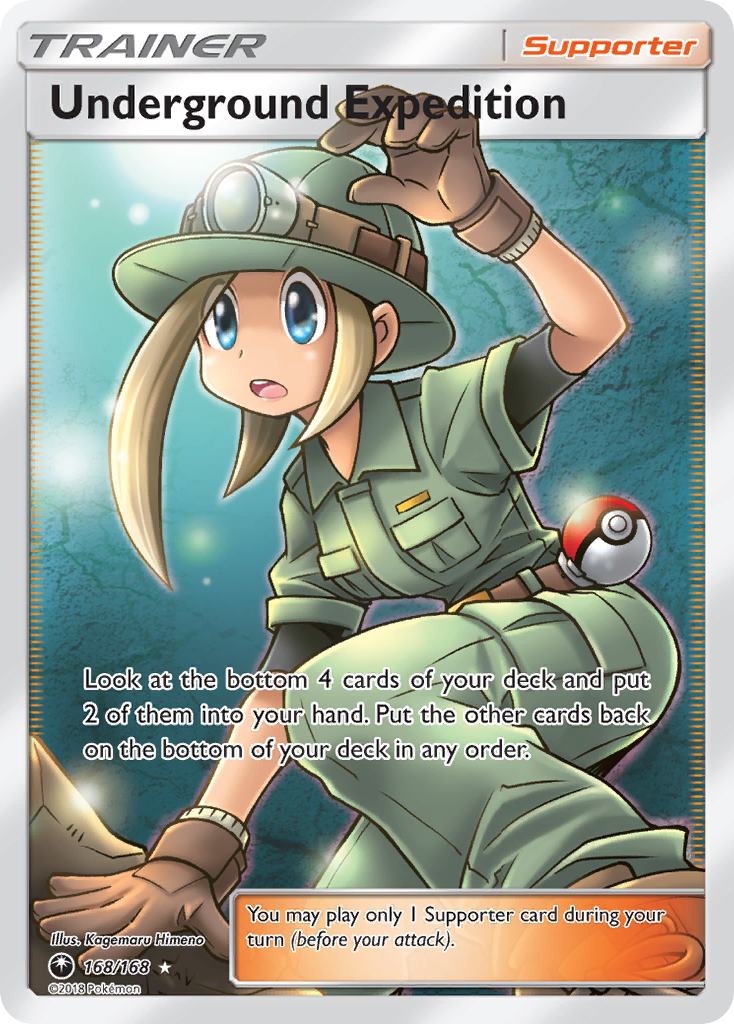 Underground Expedition 168/168 English Pokémon card from Celestial Storm (2018)