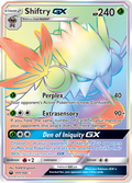 Shiftry-GX 169/168 English Pokémon card from Celestial Storm (2018)