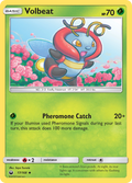 Volbeat 17/168 English Pokémon card from Celestial Storm (2018)