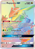 Rayquaza-GX 177/168 English Pokémon card from Celestial Storm (2018)